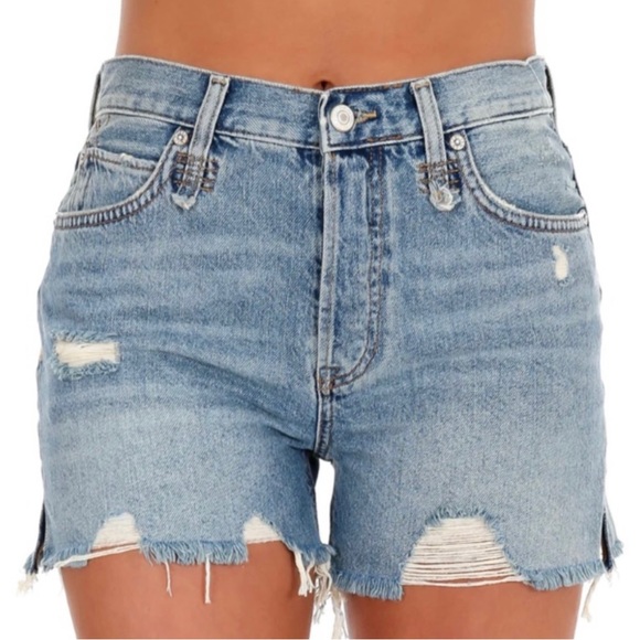 Free People Pants - Free People Makai Cut Off Shorts size 28 NWT Distressed Button Fly Denim